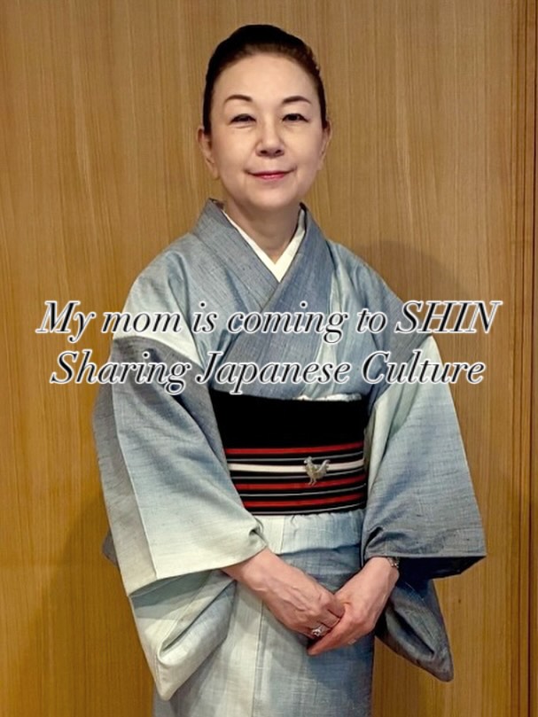 September 13 and 27 
My mom is coming to sharing Japanese cultures.

1) Japanese Matcha tea ceremony （茶道）
2) Japanese Calligraphy (書道)

お母さんに愛情深く育ててもらったこと、とても感謝しています🥰
ついに！5年越しにオランダに来てもらえる❣️
私が心から大事にしているSHINで、SHINを愛してくださる皆さんと素敵な時間を過ごせることを楽しみにしています☺️