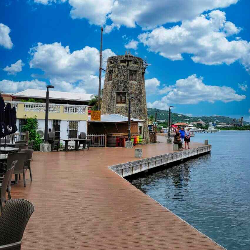 The boardwalk at Christiansted St Croix USVI